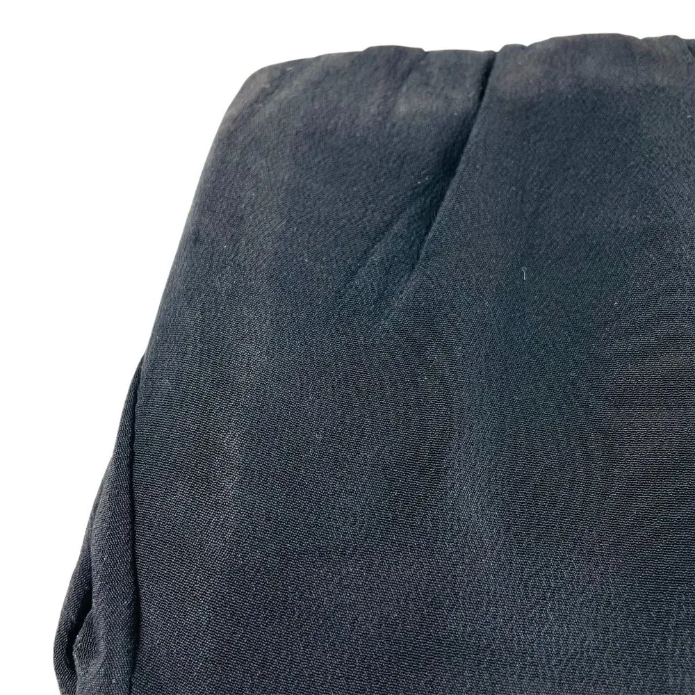 Vintage Black Fabric Evening Purse Clutch Wedding Handbag 9 x 5 u - Image 3