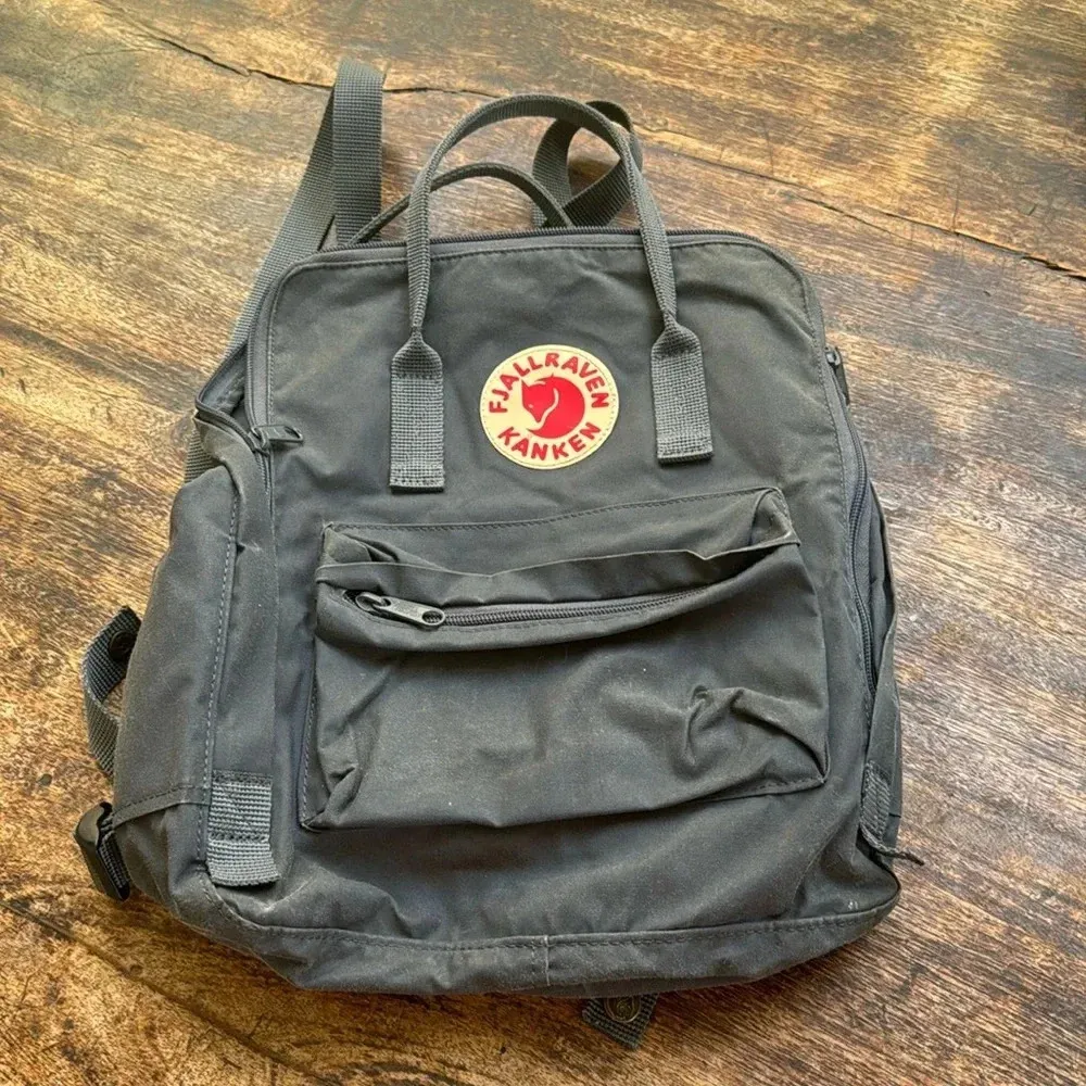 Fjallraven Kanken Backpack grey full size Gray - Image 2