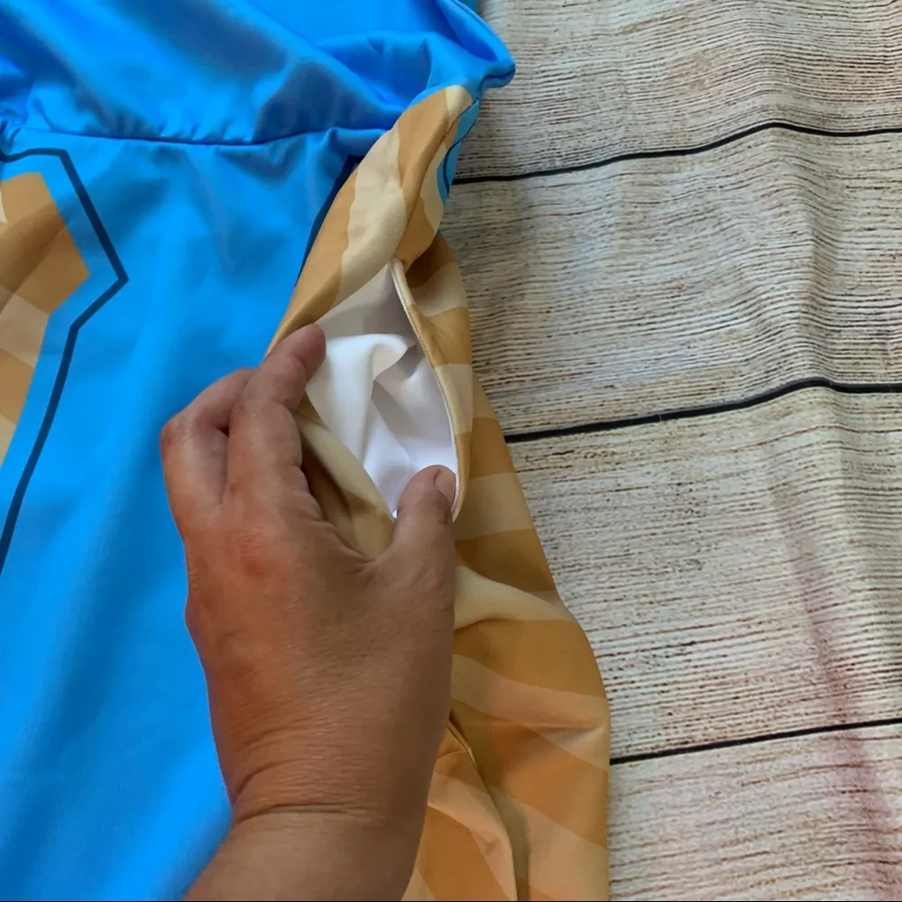 Welovefine Overwatch Symmetra size Small light blue sleeveless skater dress - Image 5