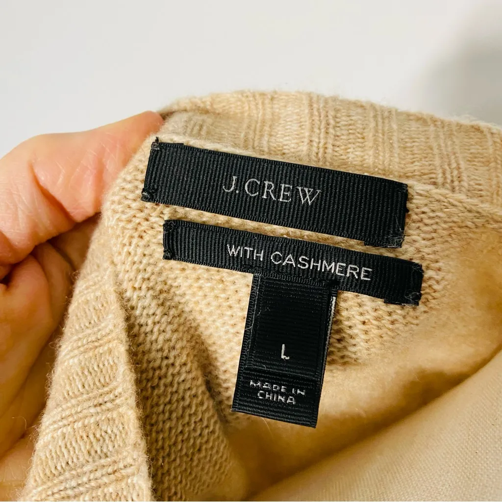 J. CREW Cashmere & Leather Sweater - Image 7