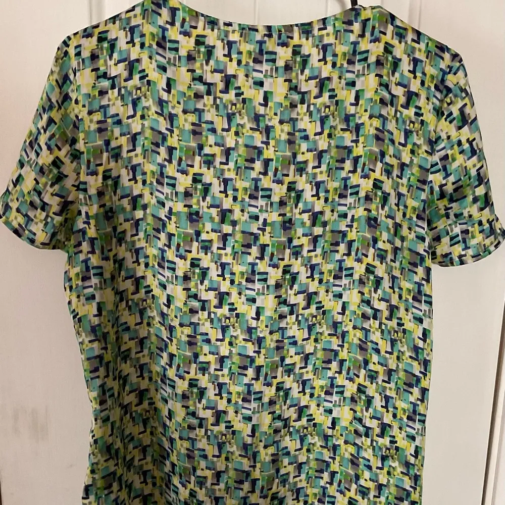 Elementz  Blue Yellow and Green Top, Size M - Image 3