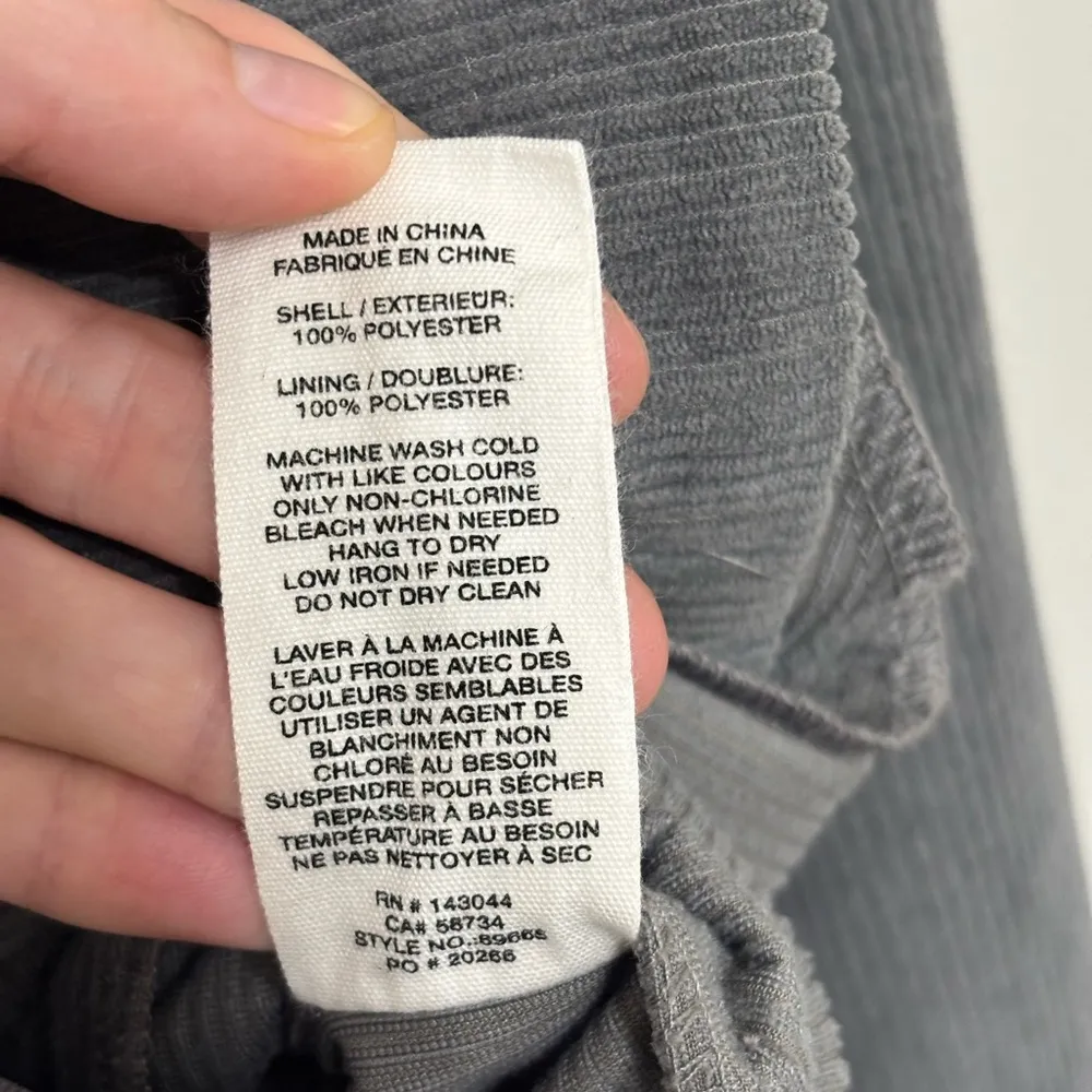 Avec Les Filles Gray Corduroy Shacket - Size M - Image 7