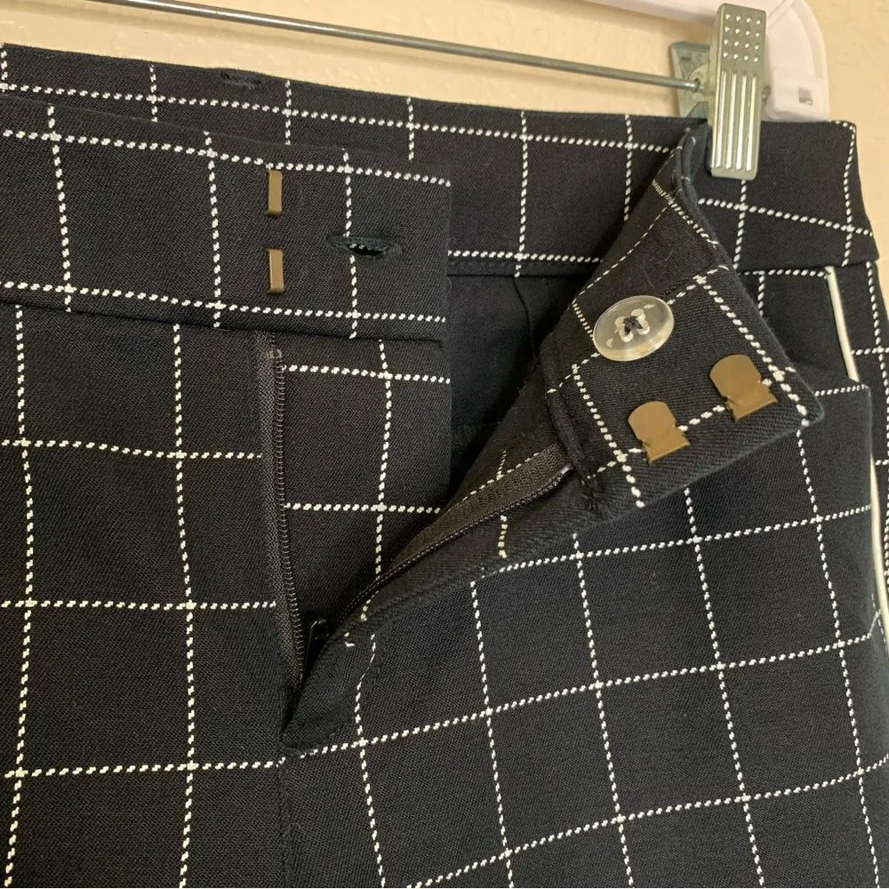 NWOT Old Navy Women’s Black Grid Pixie Skinny Ankle Pants - Image 4