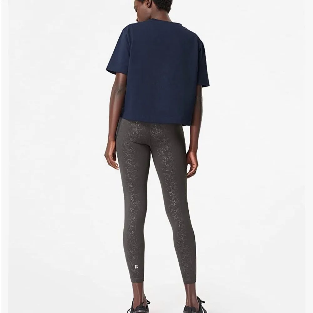 Sweaty Betty All Day floral full length print grey leggings - Image 8