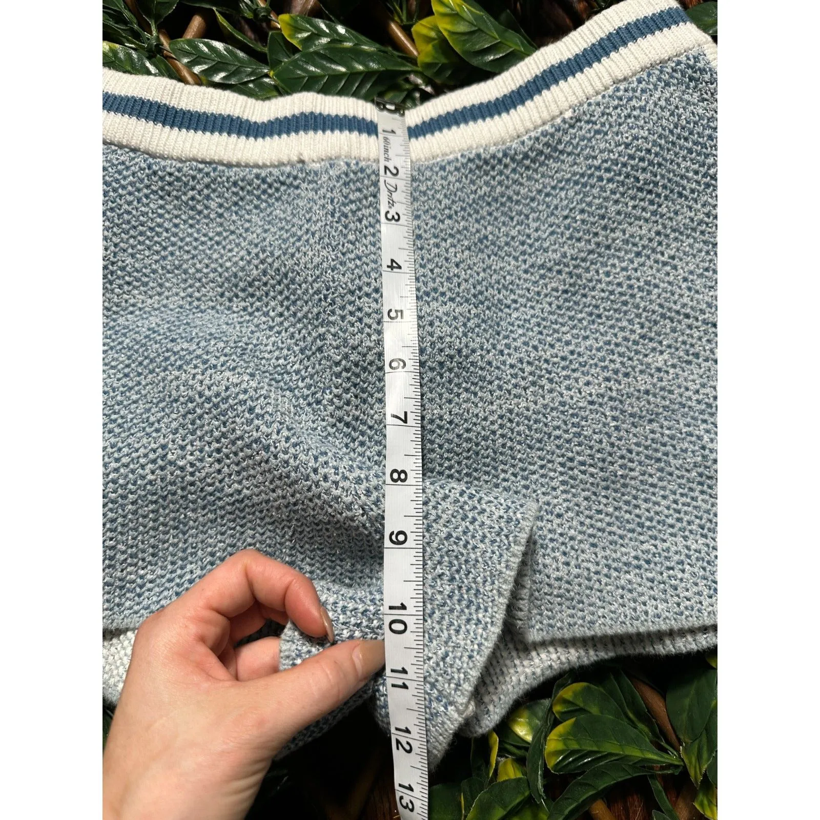 The Upside Azzura Knit Aurora Shorts Size Large Blue - Image 7