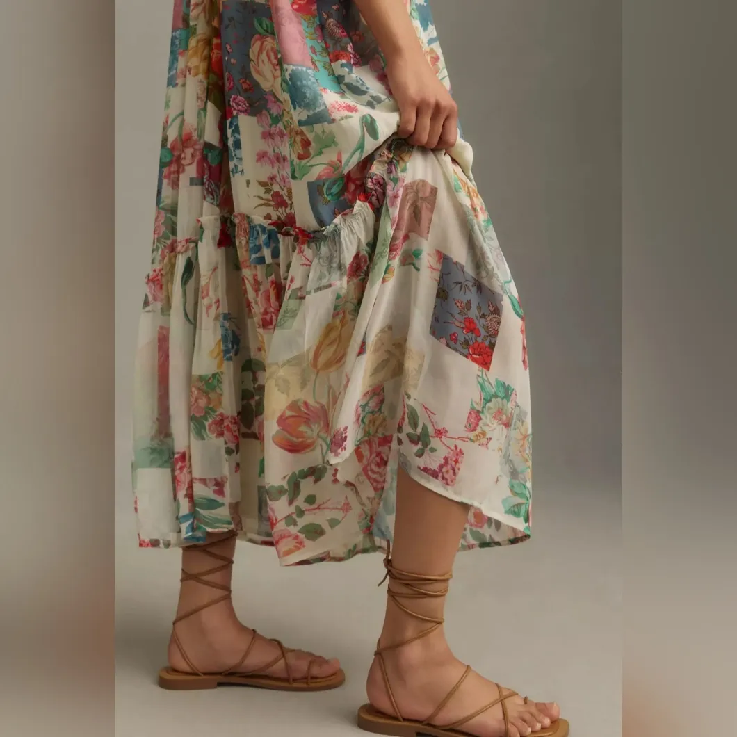 Anthropologie Floral Midi Dress - Multicolor - Image 4