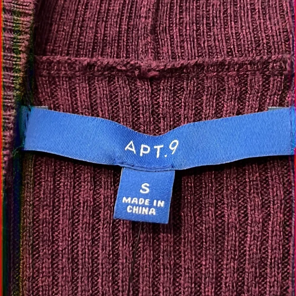 Apt. 9 womens cardigan small plumeria ribbed cuffs bell sleeves long sleeve - Image 4