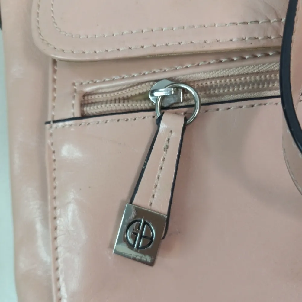 Giani Bernini Leather Crossbody Bag in Ballet Pink - Image 2
