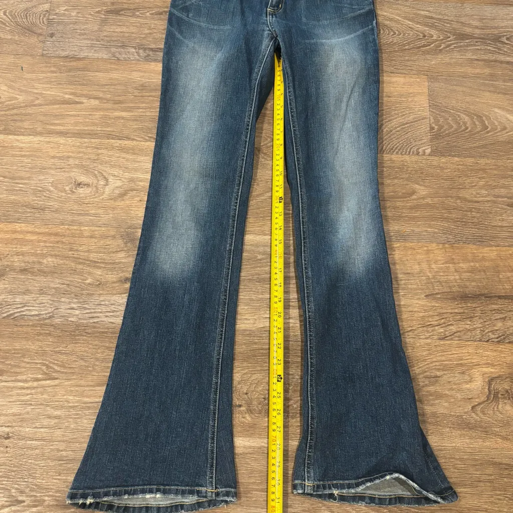 Chip & Pepper Low Rise Flare Jeans Size 27 Made in USA Y2K Vintage Denim Street - Image 9