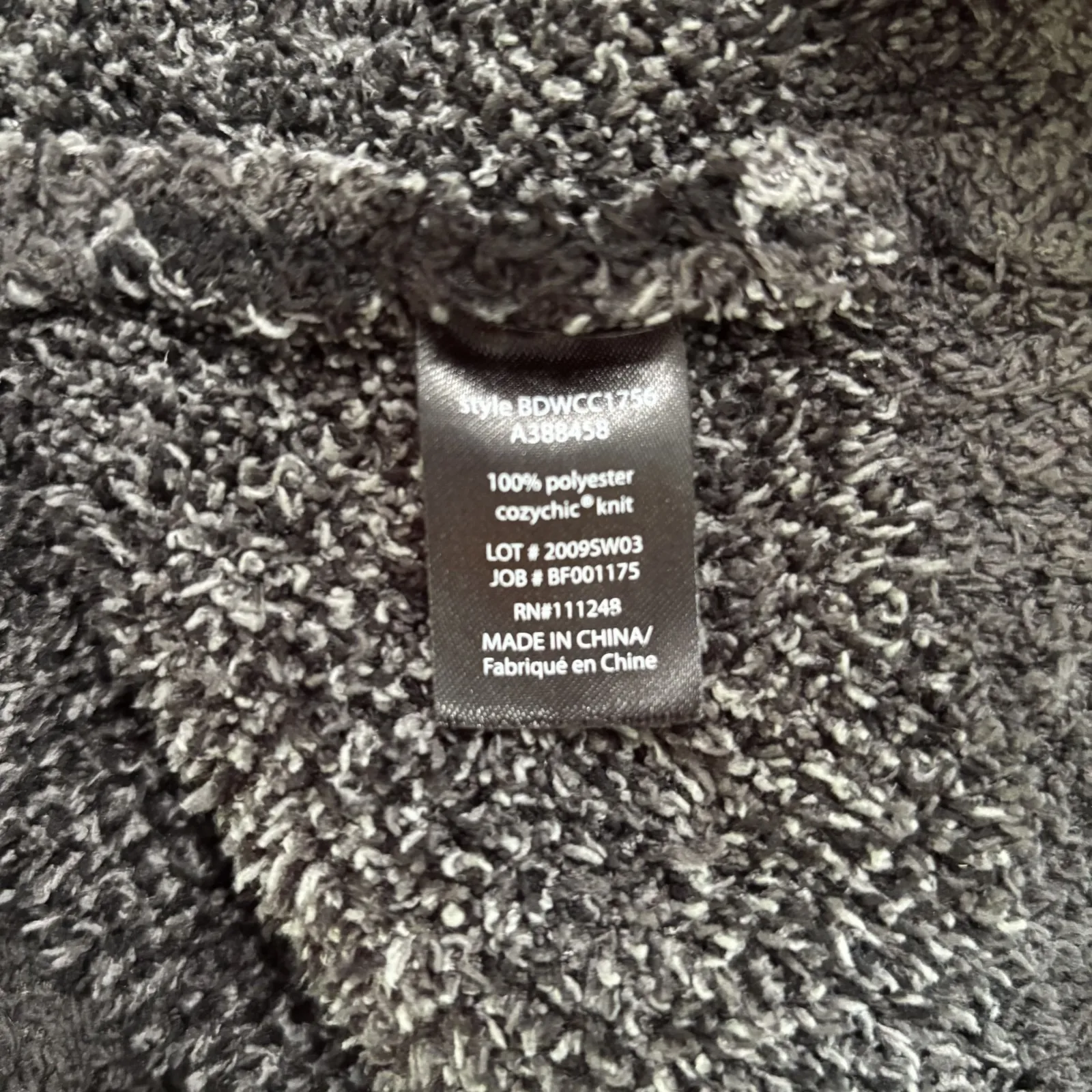 Barefoot Dreams Sweater Womens Large Carbon Camo Cozy Chic Seaside Crewneck Knit - Image 8