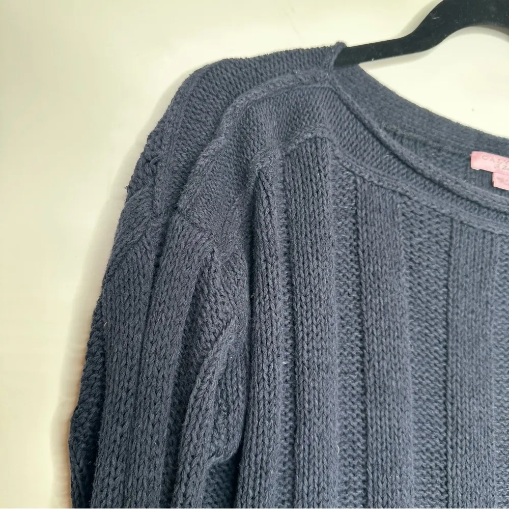 Calypso St. Barth  Navy Blue Knit Sweater - Image 2