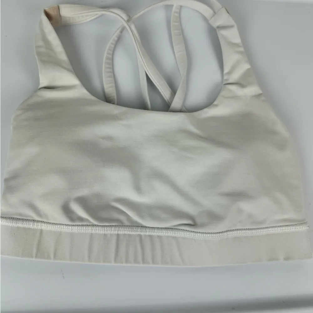 Lululemon Energy Sports Bra Sz 2 Luxtreme White Strappy Back - Image 10
