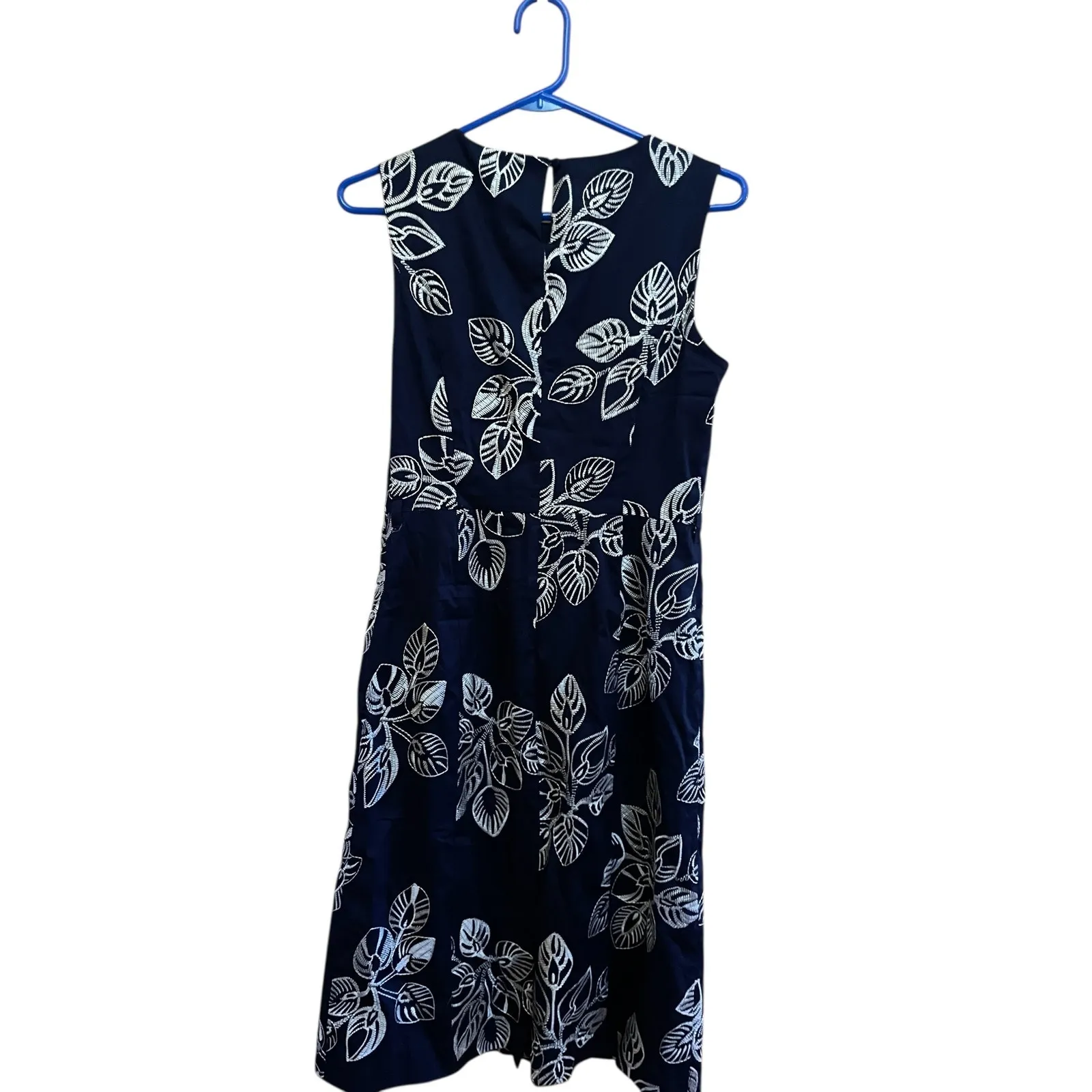 Monsoon Navy Sleeveless Dress - Image 3