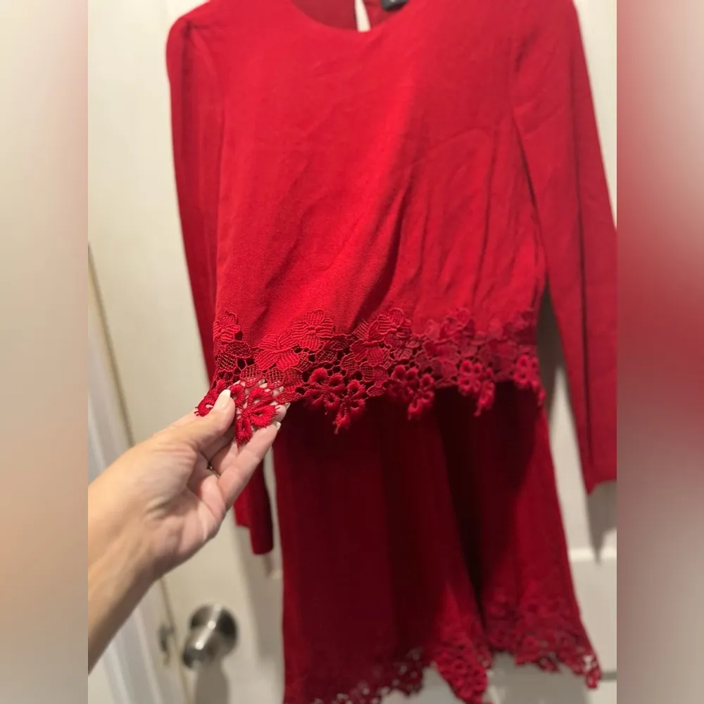 Zara EUC red romper. Size S. Vintage look! - Image 6