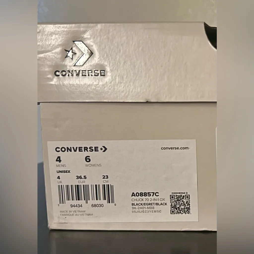 Converse x Feng Chen Wang Chuck 70 2-in-1 Low-Top Sneakers | Egret | NIB - Image 7