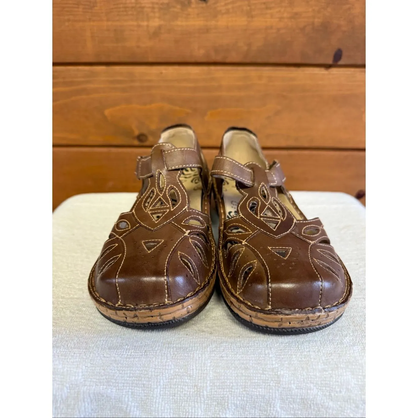 Propet Women's Jenna Fisherman Sandal brown full - Image 7