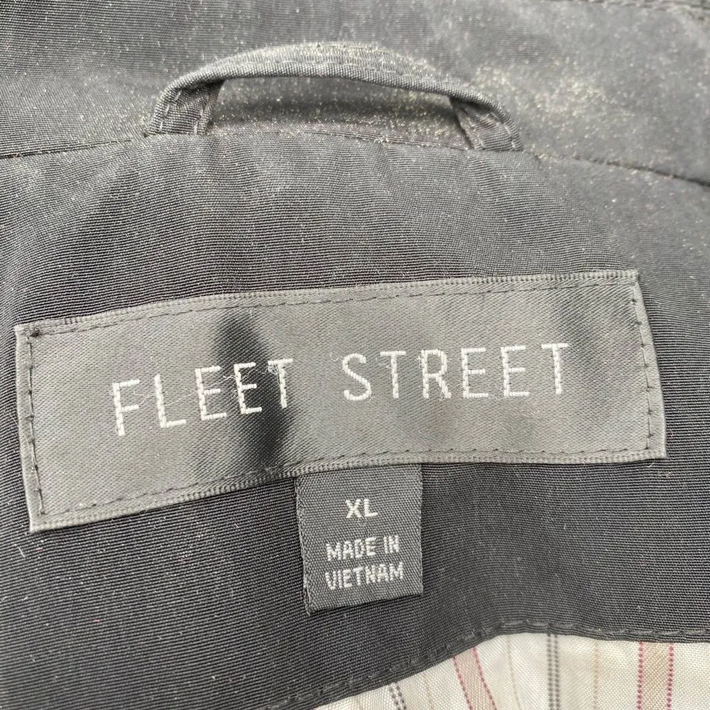 Fleet Street Belted Jacket‎ with Hood Black Size XL - Image 9