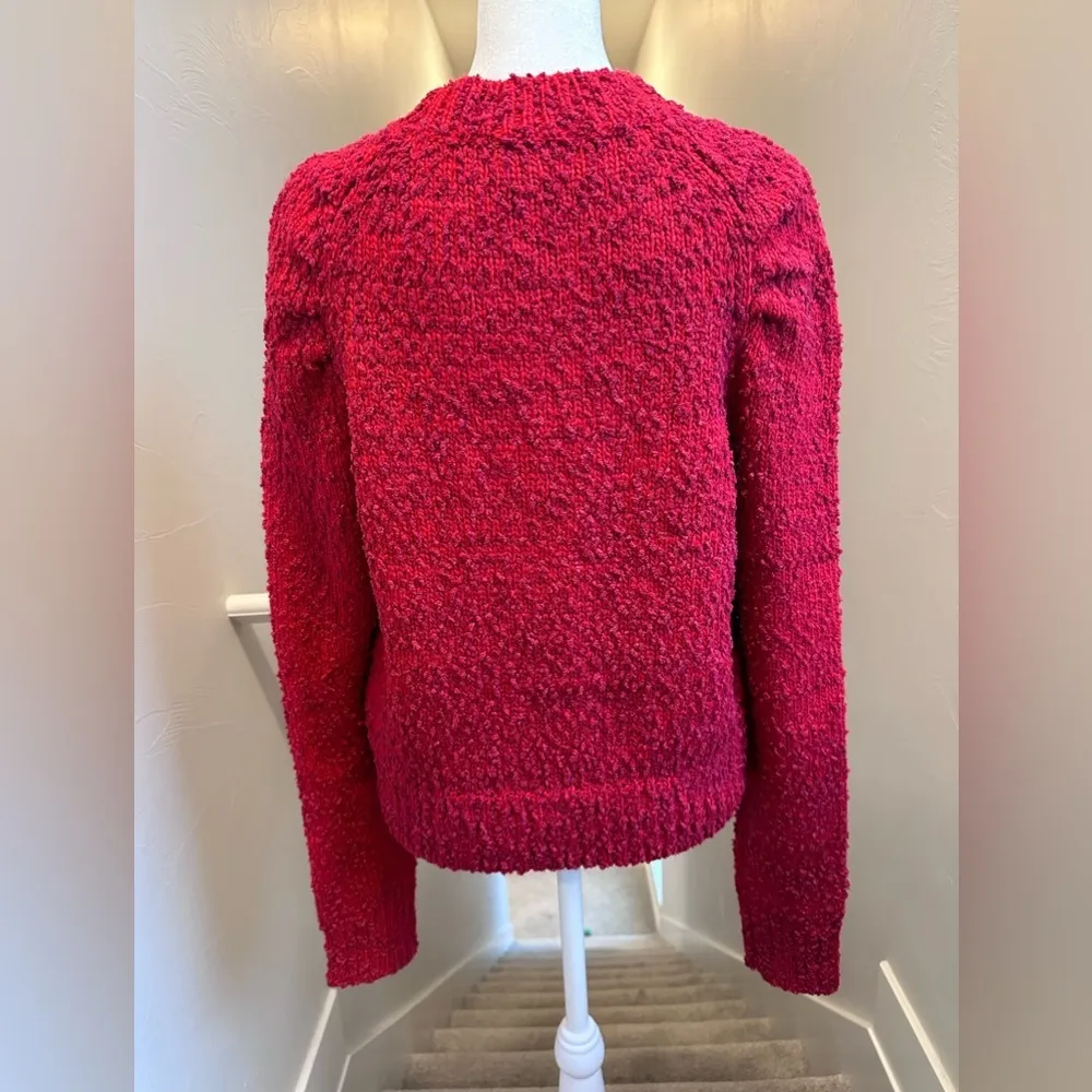 MINKPINK Women's Red Popcorn Sweater Wool Blend Size Small - Image 2
