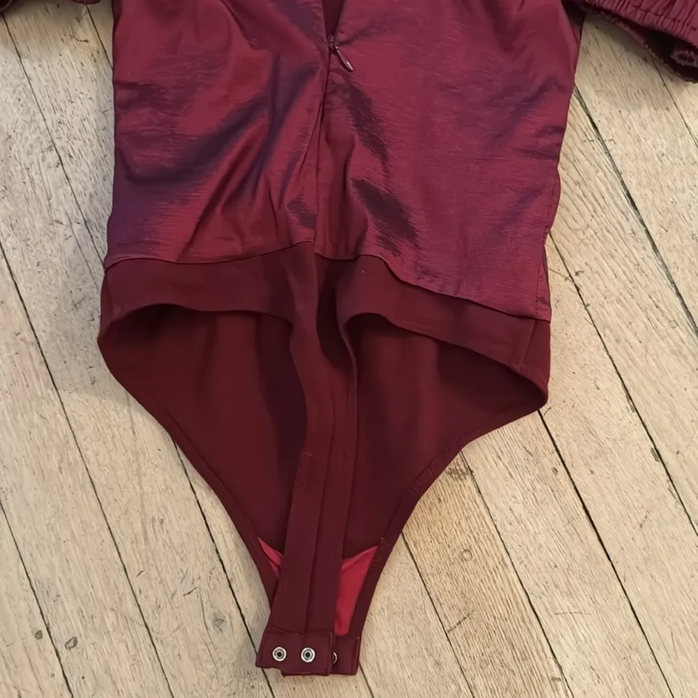 Majorelle Cruz Bodysuit in Maroon - Image 11