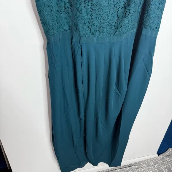 NWT City Chic‎ Lace Touch Dress In Emerald Size XXL/24 - Image 5
