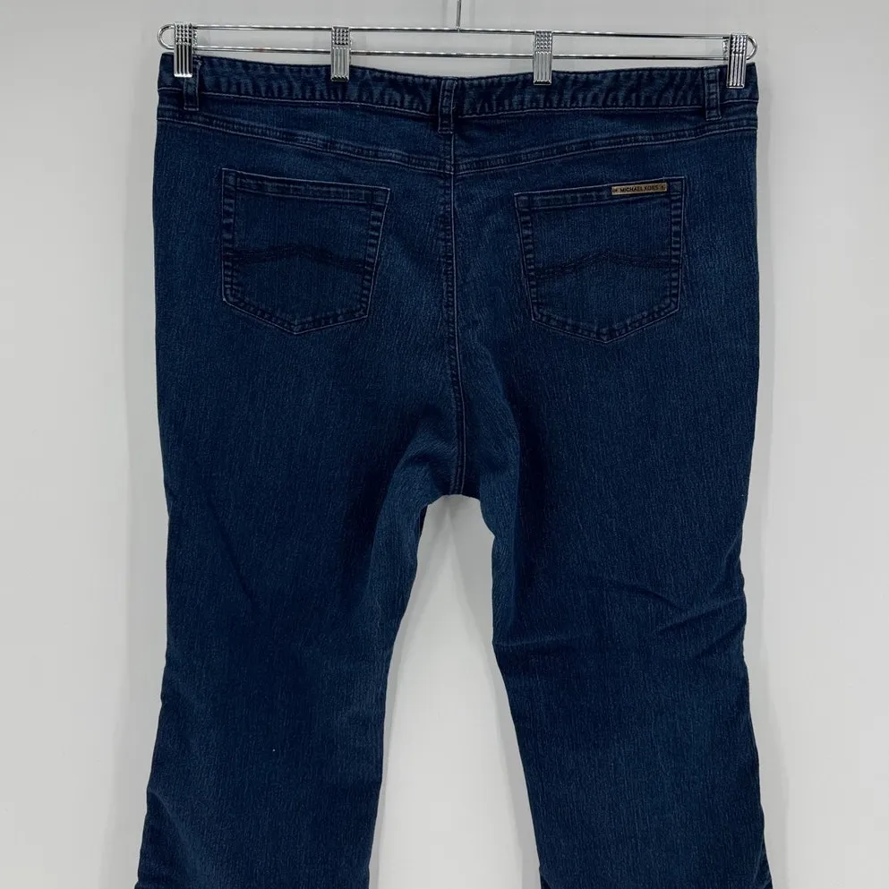 Vintage true Y2K dark wash flare jeans size 22 Y2K baddie versatile - Image 5