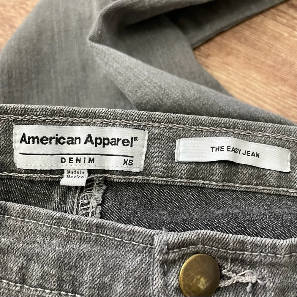 American Apparel Grey Easy Jeans - Image 4