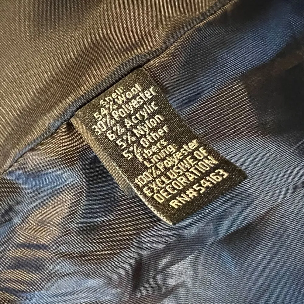 Apt 9 Womens Cape Coat Jacket Wool Blend Elegant Classic Outerwear Black Medium - Image 13