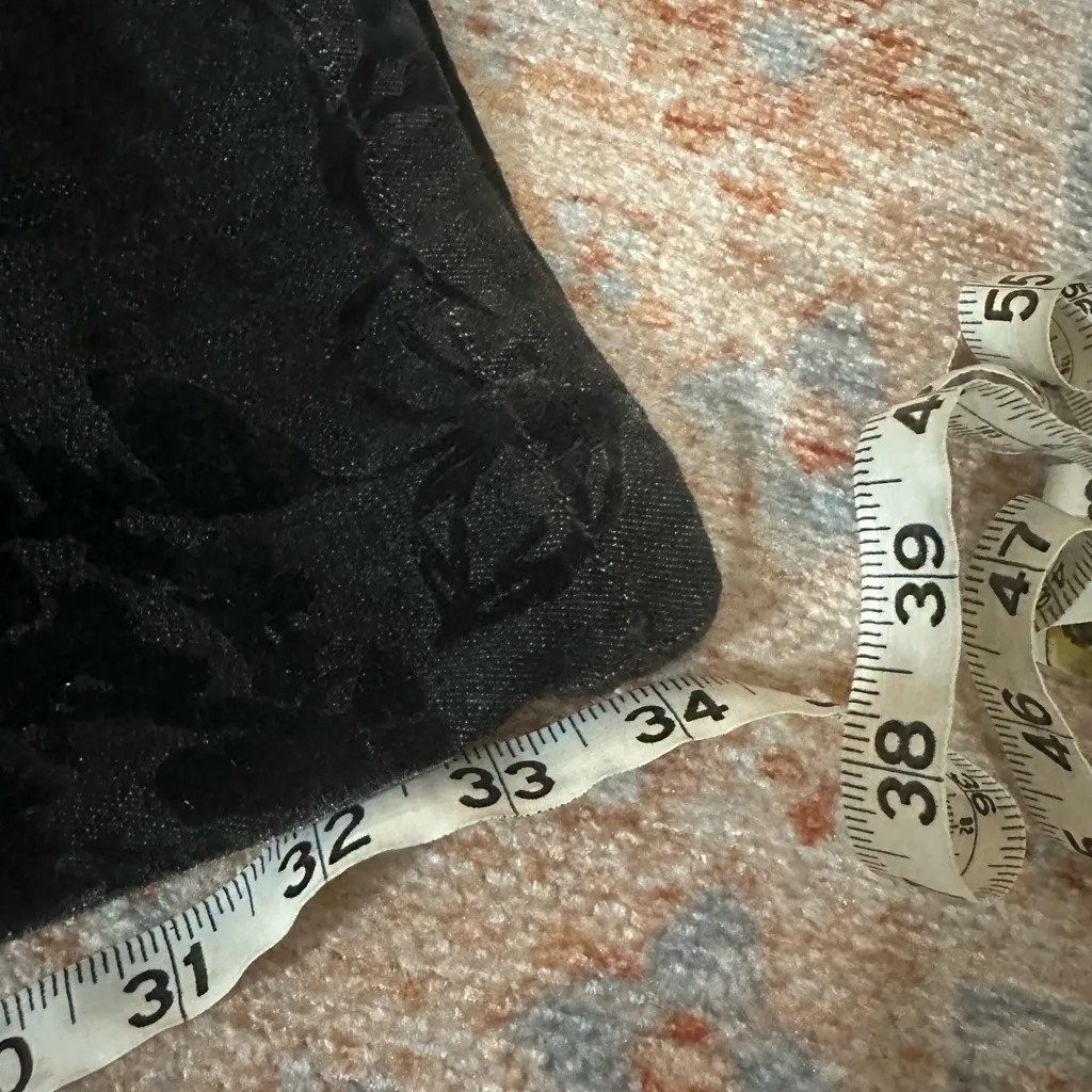 Anthropologie Pilcro Fluted High-Rise Flare Jean black velvet 30T 4122527680028 - Image 9