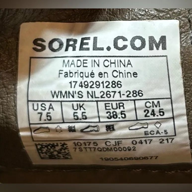 Sorel Women’s Size 7.5 Hi-Line Chelsea Waterproof Suede Ankle Boots - Image 5