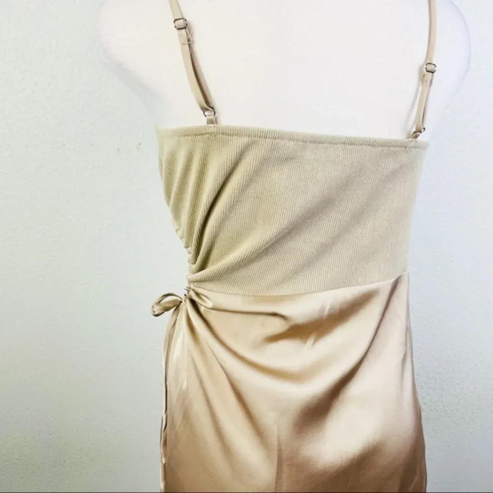 IDEM DITTO Champagne Cut Out Slip Dress Size Medium‎ - Image 12