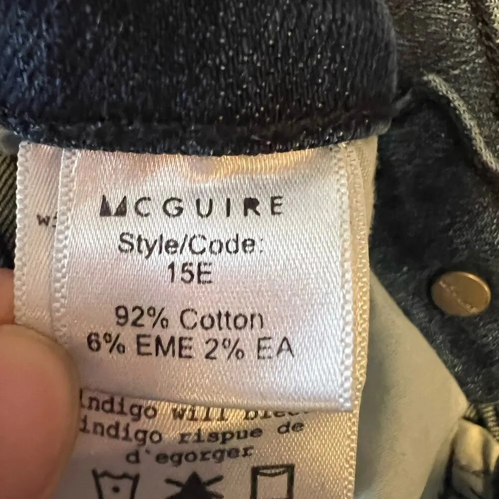 McGuire Flare Leg Button Fly Jean Size 26 - Image 8