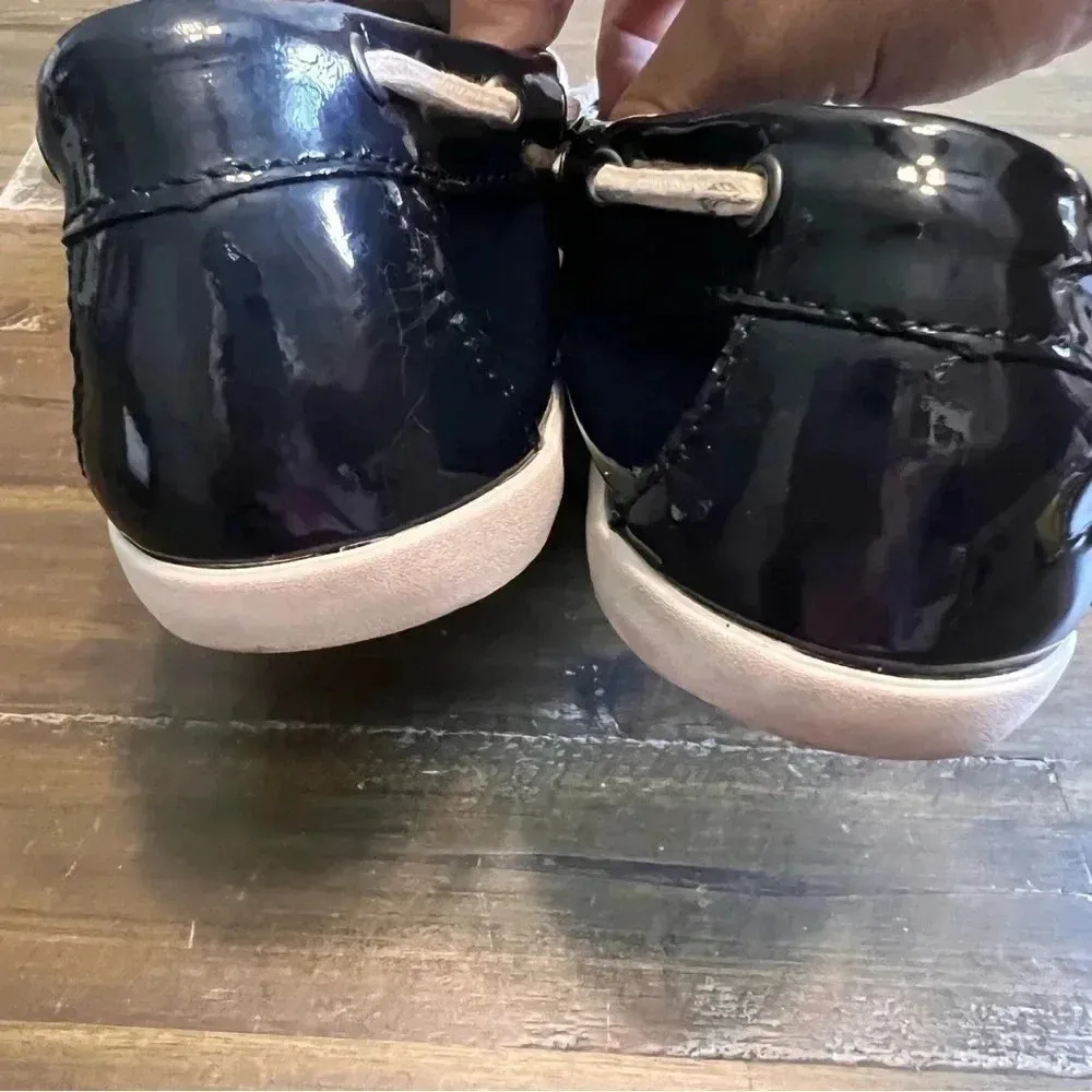 Cole Haan Nantucket Camp Patent Blue Penny Loafers Slip On Shoes Moccasins 9 - Image 4