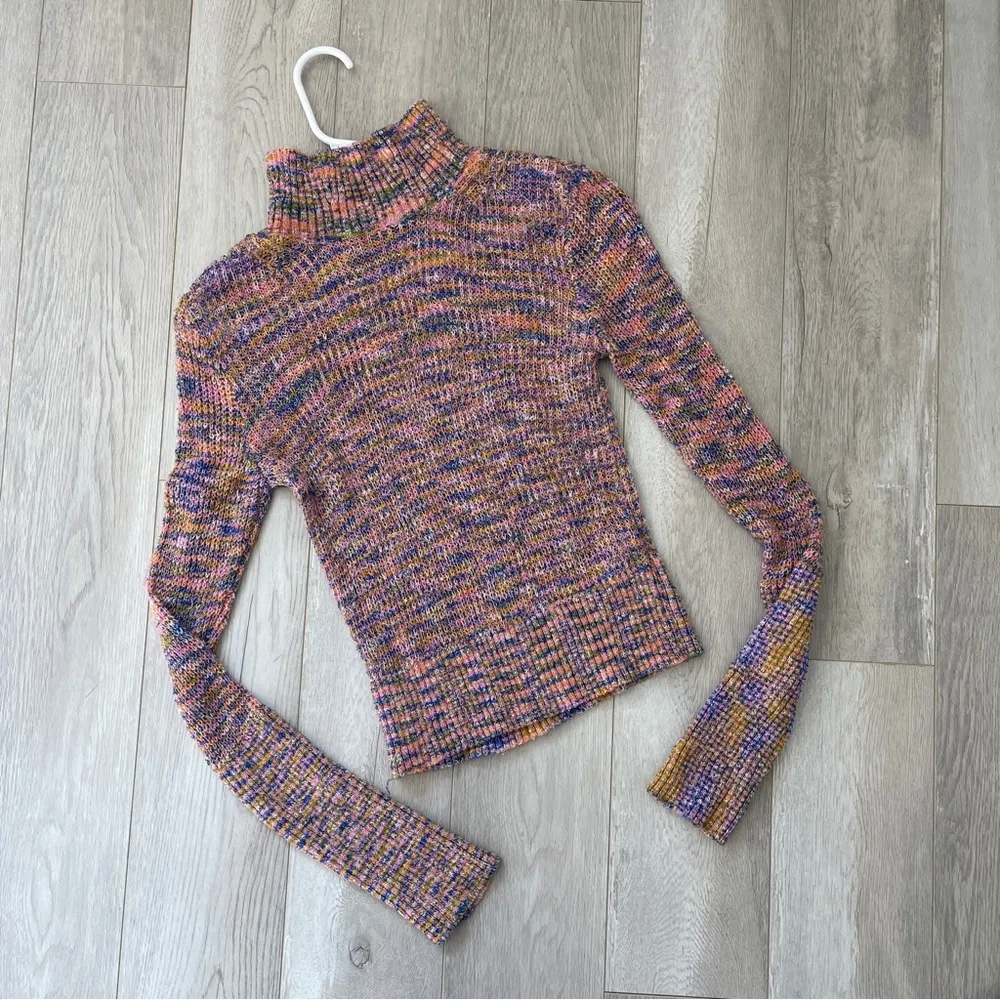 Free People Sweater blair spacedye pullover womens Pink (small) outdoor granola - Image 6