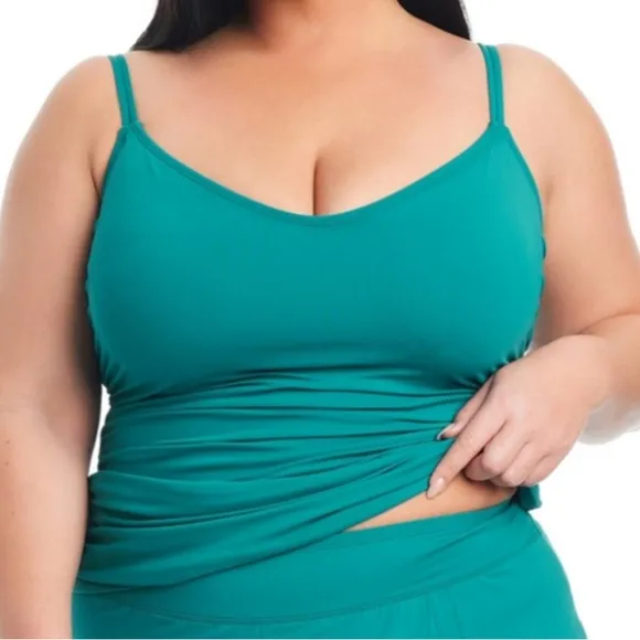 BLEU BY ROD BEATTIE NWT Tankini top + swim skirt‎ swimsuit set 18W - Image 5