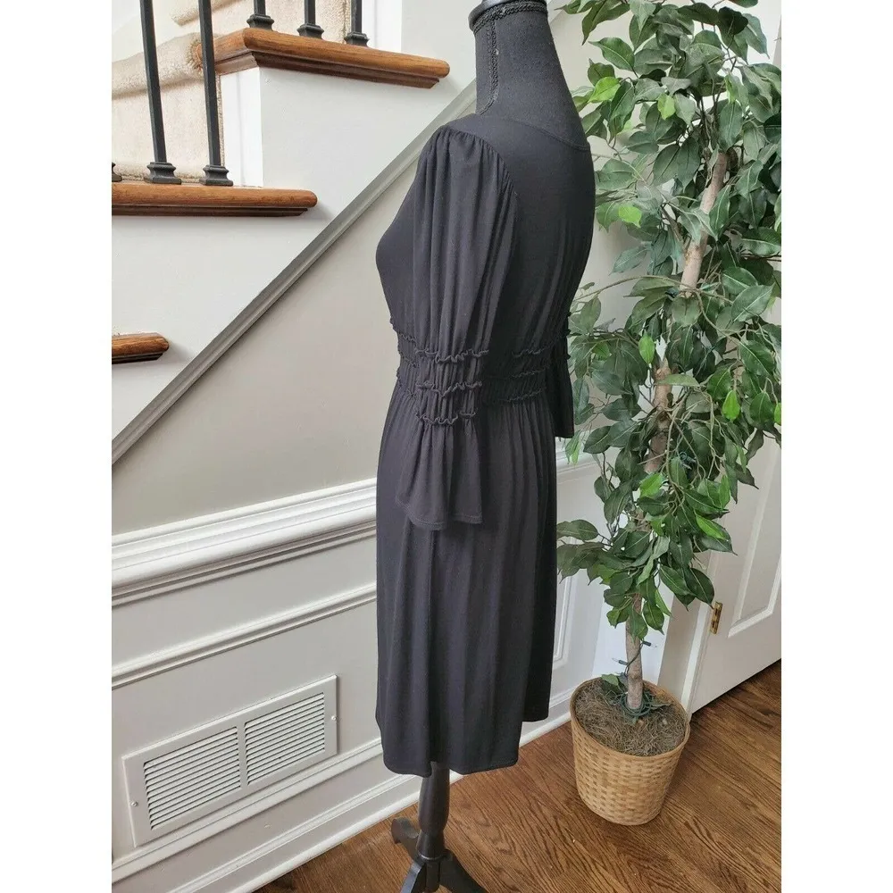 Max Edition Women's Black Viscose Dress Size S - Image 7