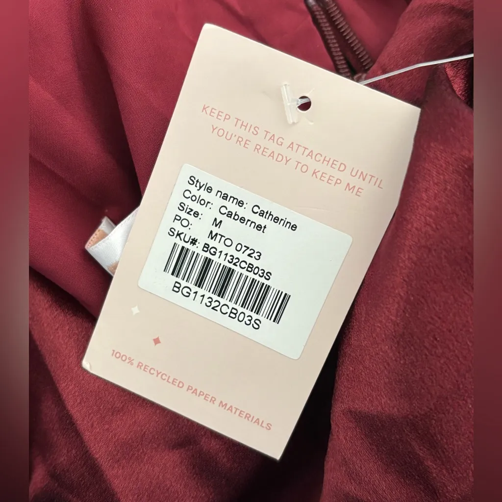 Birdy Grey Catherine dress in Cabernet new with tag sz M - Image 6