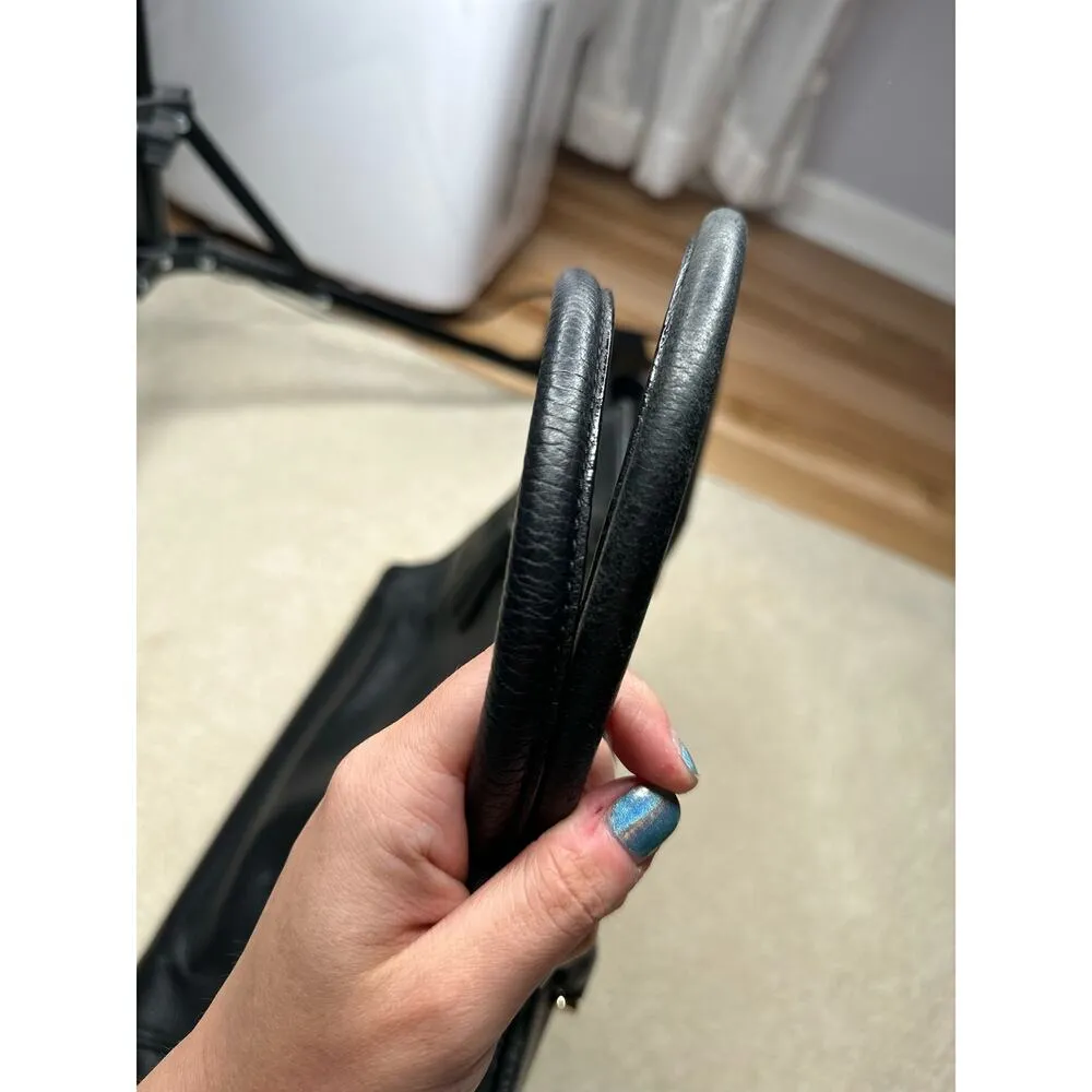 Kate Spade: Black Leather Large Tote - Image 10