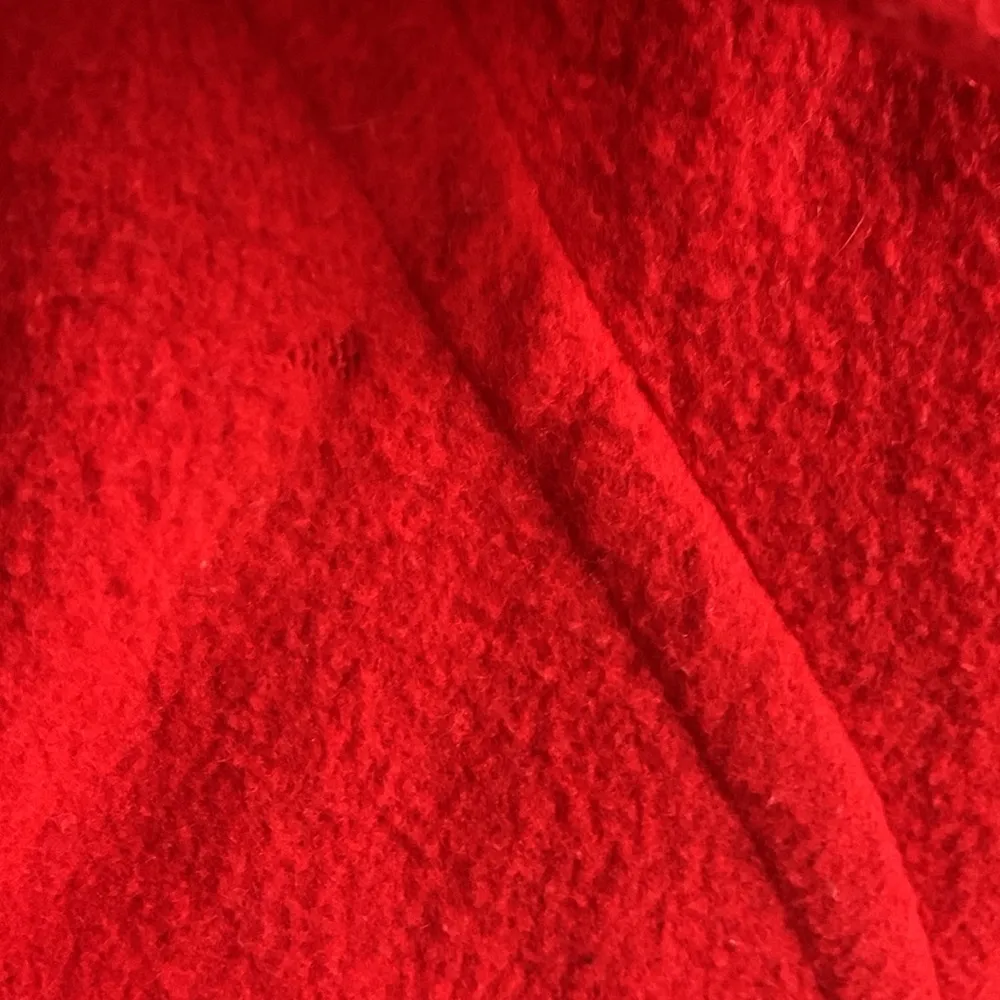 Vintage Red Wool Cape OS Size M - Image 2