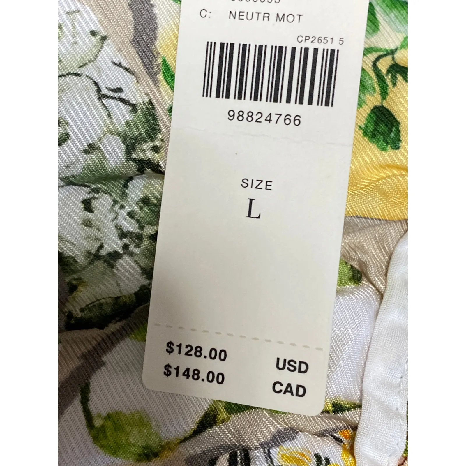 NEW Anthropologie Maeve Boho the Brooklyn Ceramic Tile Wide Trousers Pants Sz L - Image 3