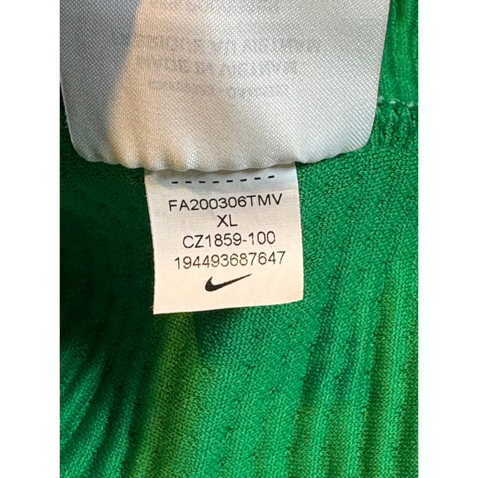 Nike Sportswear Tech Fleece Top Cropped Sweatshirt Gray Green Women Size XL - Image 12