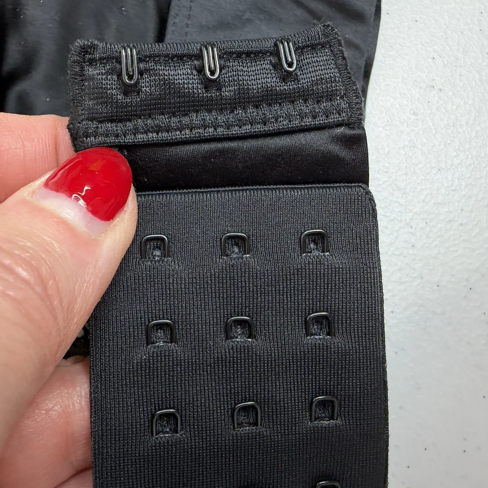 Soma L Large Stretch Satin Luster Bralette with Lace Black Wireless Wire Free - Image 8