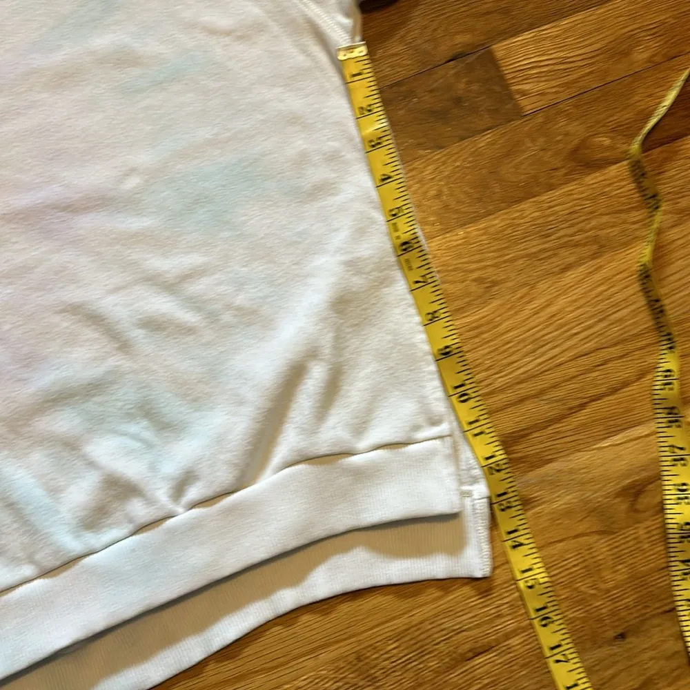 American Eagle Off White Long Sleeve Tie Dye Crew Neck Sweatshirt Womens Small - Image 3