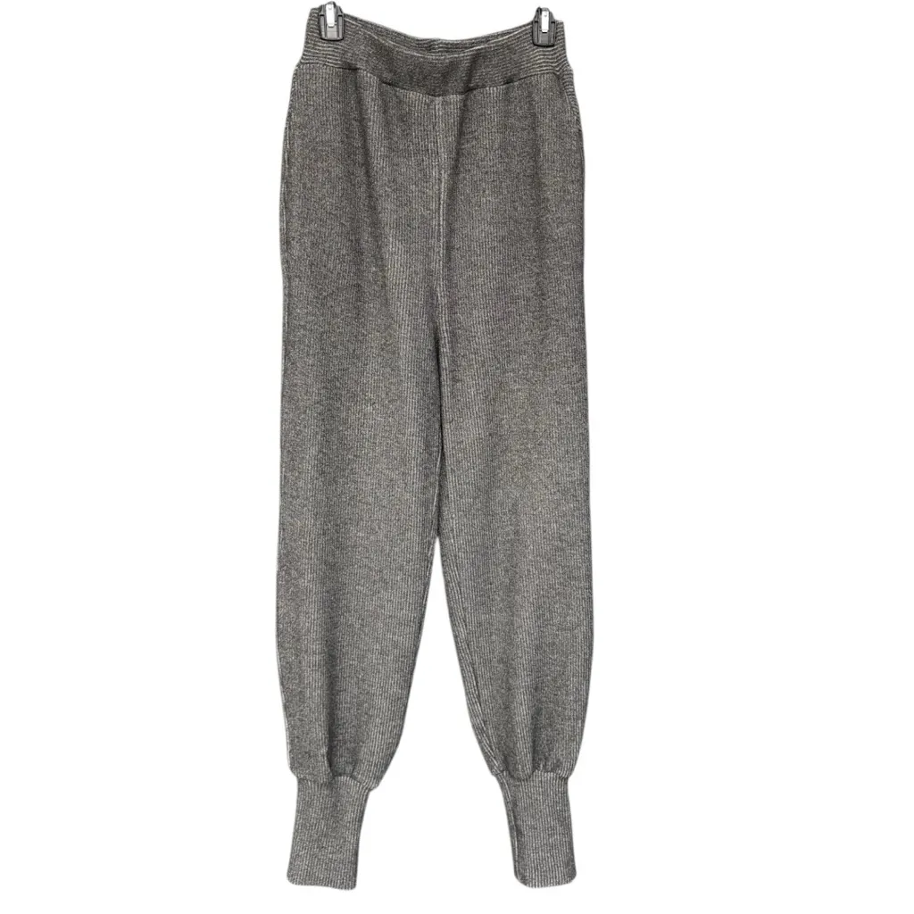 Walter Baker Gray Ribbed Knit Jogger Pants Size Medium EUC Warm Winter Joggers - Image 3