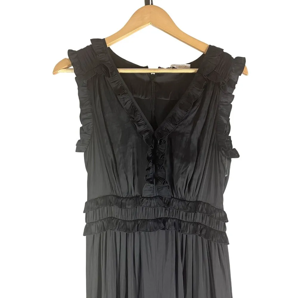 Ramy Brook Katelyn Ruffled Black Jumpsuit Size 00 Tall - Image 6