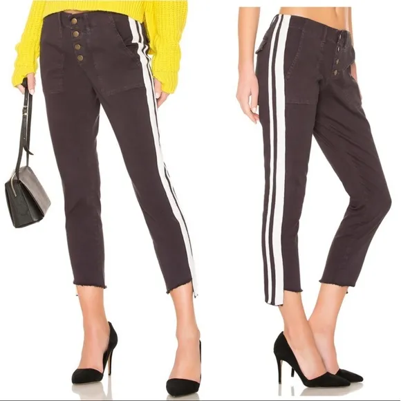 Pam and Gela Double Stripe Stem Hem Pant - Image 15