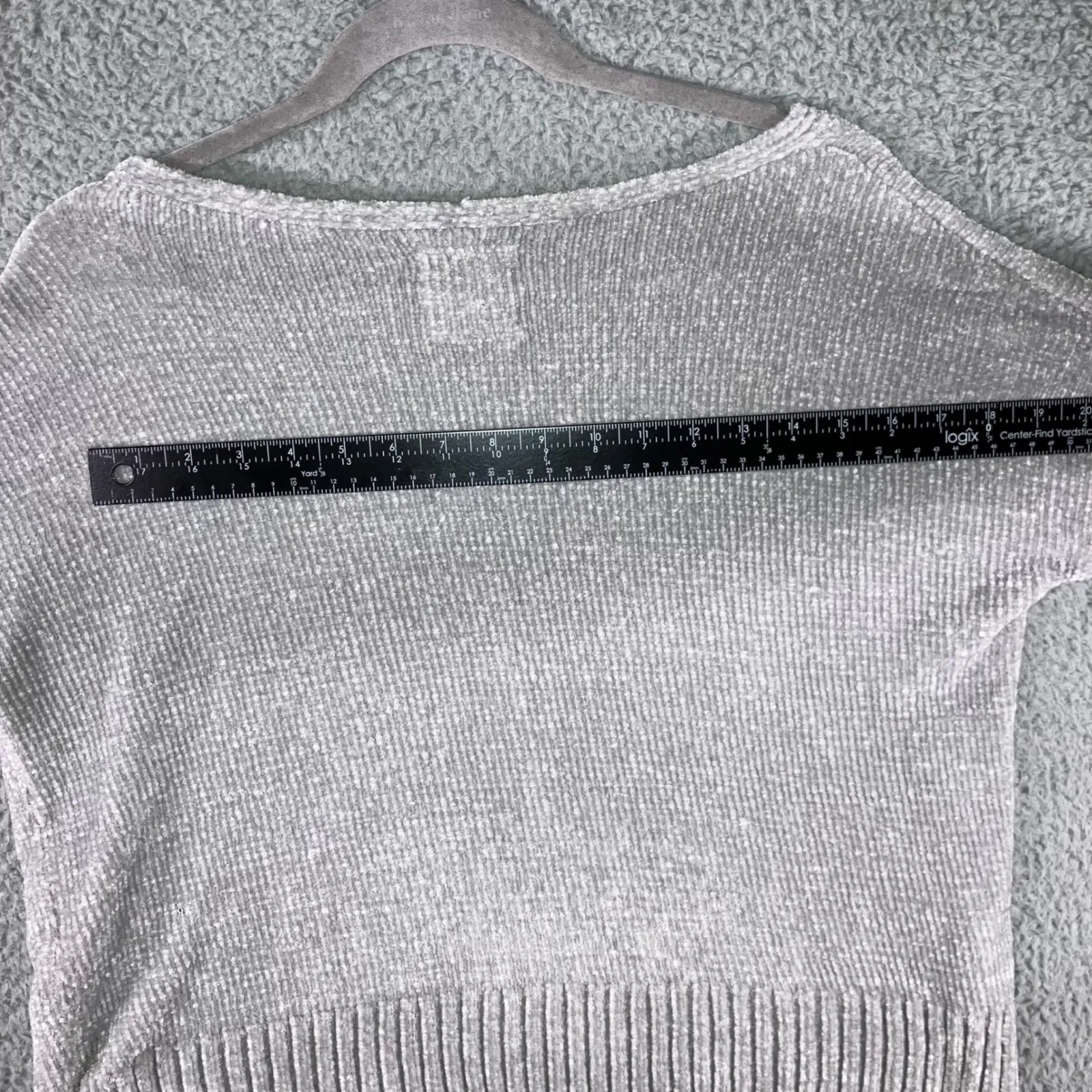 Hollister Chenille Sweater Women Small Oversized V Neck Chunky Soft Cozy - Image 7