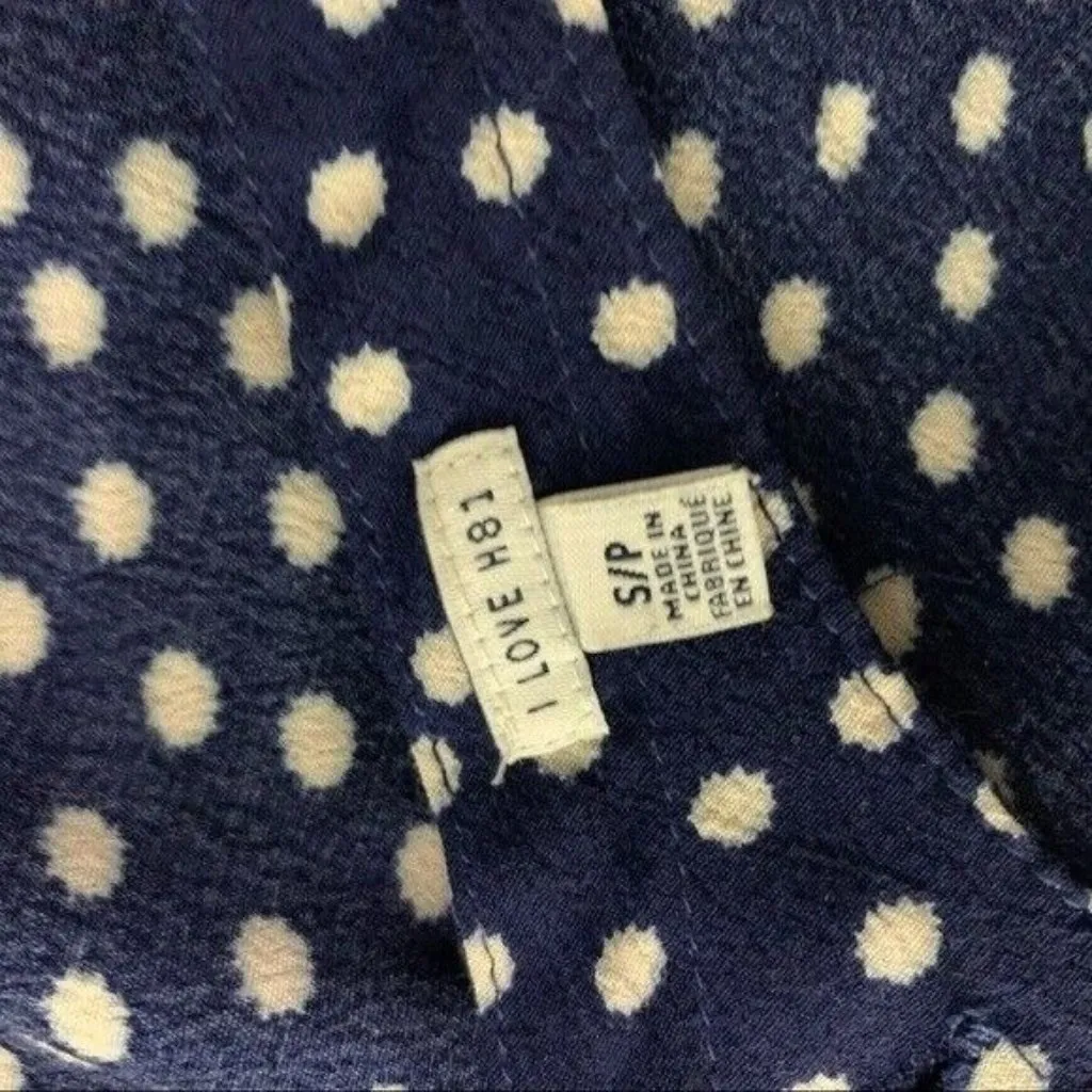 I Love H81 Crop Top Blue Small Y2K‎ Retro Streetwear Tank - Image 4