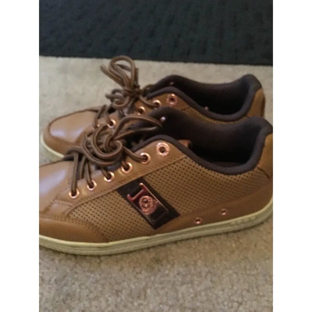 Coogi Australia Adult Unisex Shoes Sneakers Casual Size 8 Brown Tan - Image 5