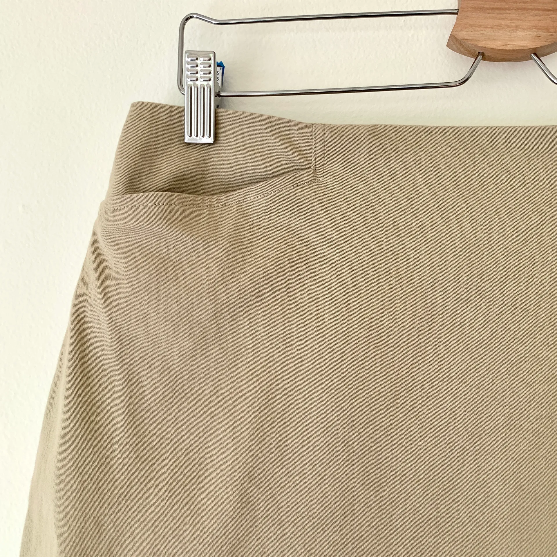 Boston Proper tan khaki cotton short skirt - Image 2