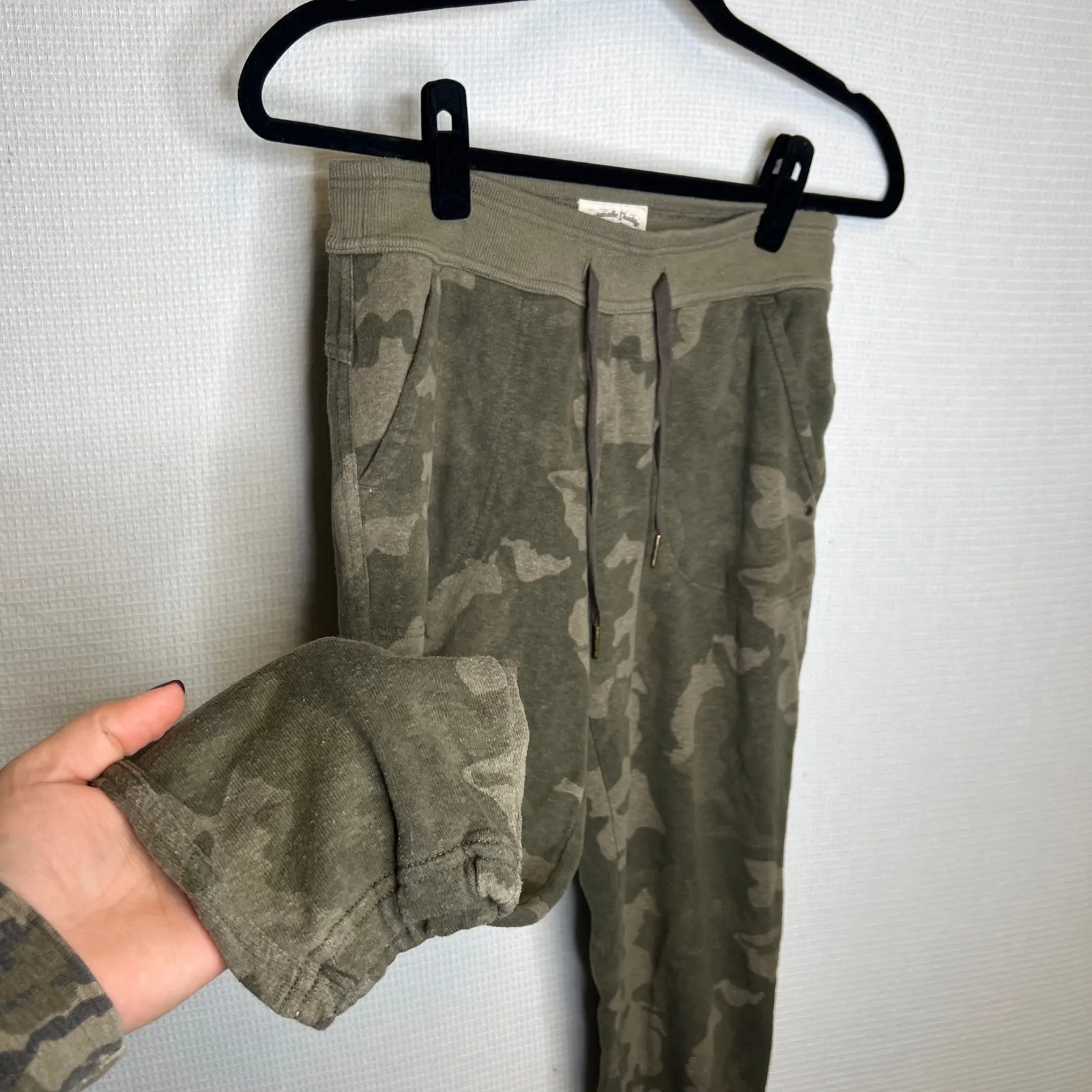 prAna Camouflage Jogger Sweatpants Womens Size S Green Relaxed Fit Casual - Image 2